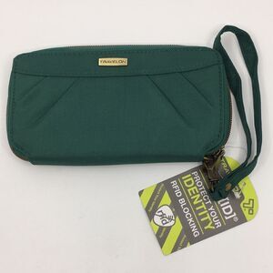 Travelon Nylon Zip Around Long Wallet RFID Protected